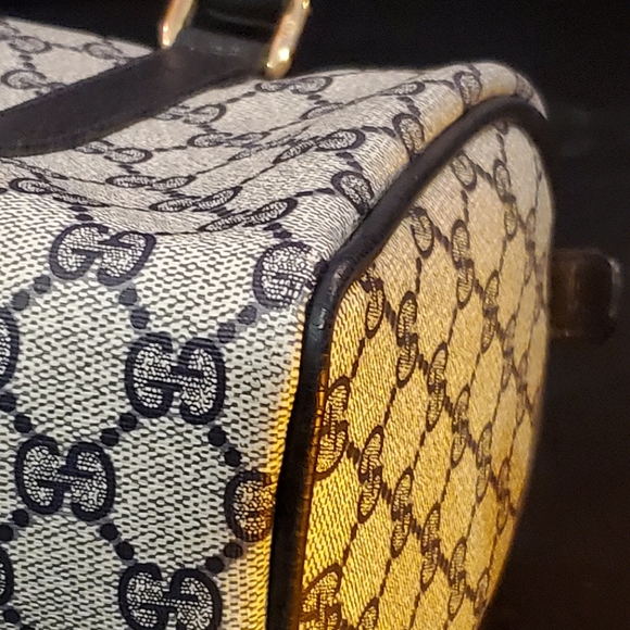 SOLD Gucci Accessory Collection Navy Boston Bag - Picture 13 of 16